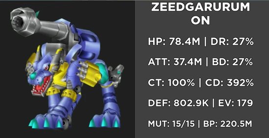 Zeed Garurumon | Digimon Masters Online ROBLOX Wiki | Fandom