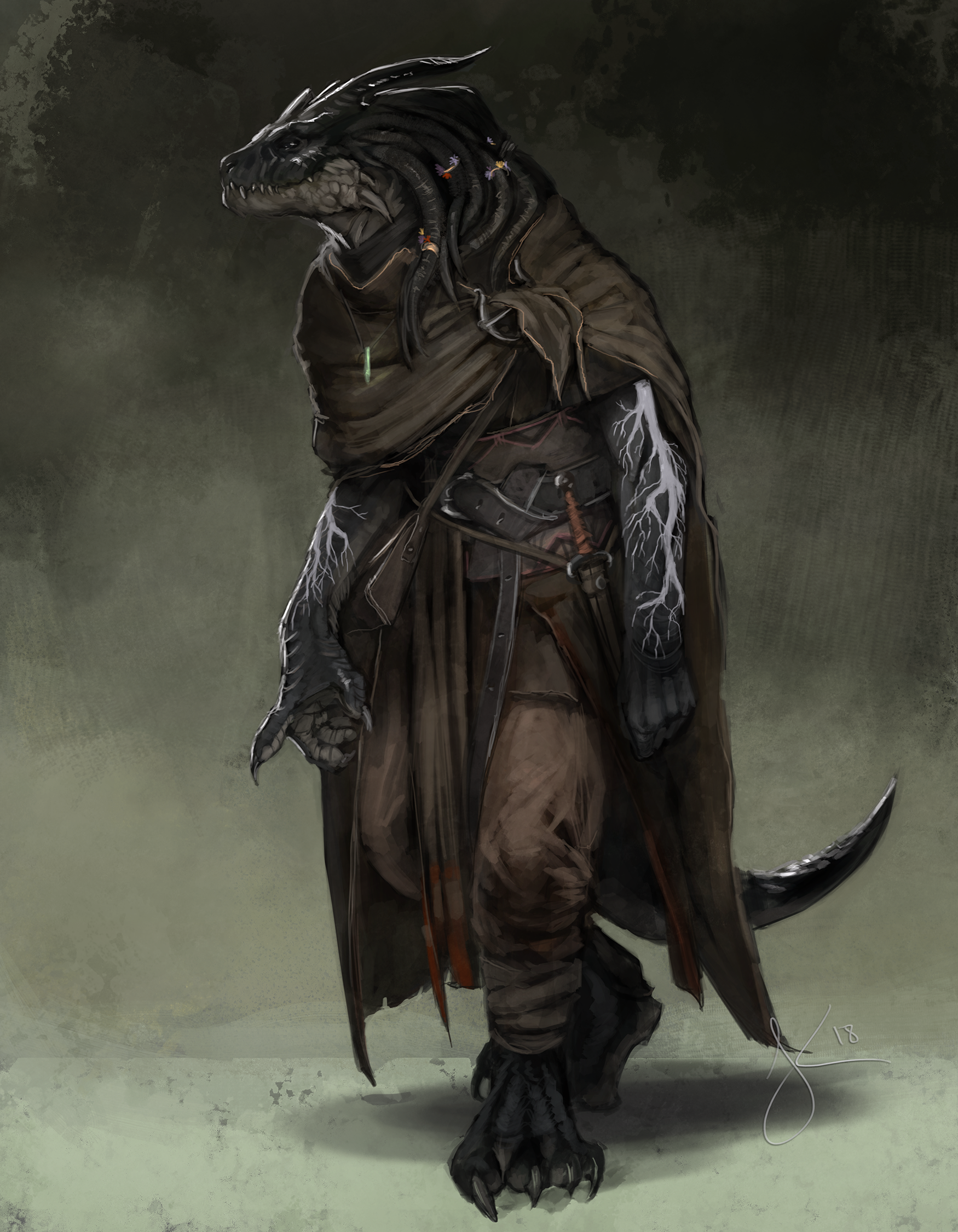 black dragonborn dandd