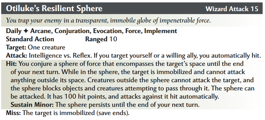 Otiluke’s resilient sphere | D&D4 Wiki | Fandom