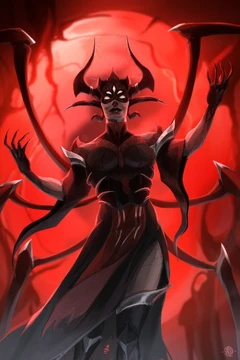Official illustration of Captain Widow, art by @Saturn_Digital_.