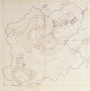 Early design map of the Island (May 94)