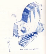 Design sketch of the Wahrk totem in the jungle.