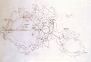 Later design map of the Temple Island, with the superdome (February 96)