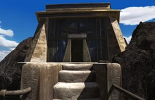 Outer entrance to Gehn's lab.