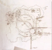 Another early design map of the Island with the Great Golden Dome.
