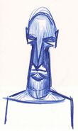 Sketch of the Moiety effigy of Gehn.