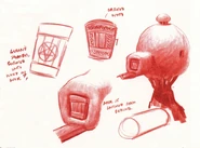 Design sketch of the Rivenese huts and their doors.