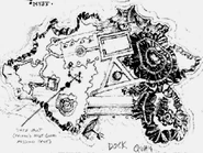 Earlymystmap.png (24 KB) Early map, showing a triangular garden, some structures on the west, and the Rocketship yet to be designed.