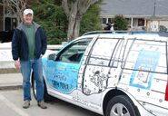 Cabin Fever themed car used to promote Hard Luck