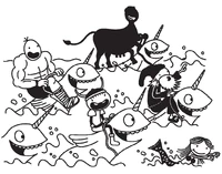 The drawing that the cover was based off.