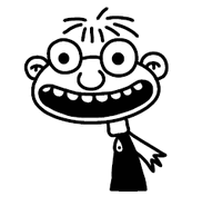 Fregley's face. He looks rather creepy here, wouldn't you say?