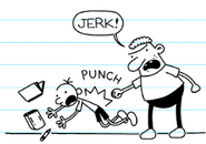Tevin punching Greg