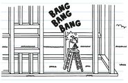 Manny building a mansion.