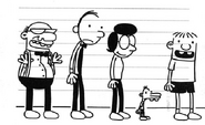 Grandpa with Rodrick Rules