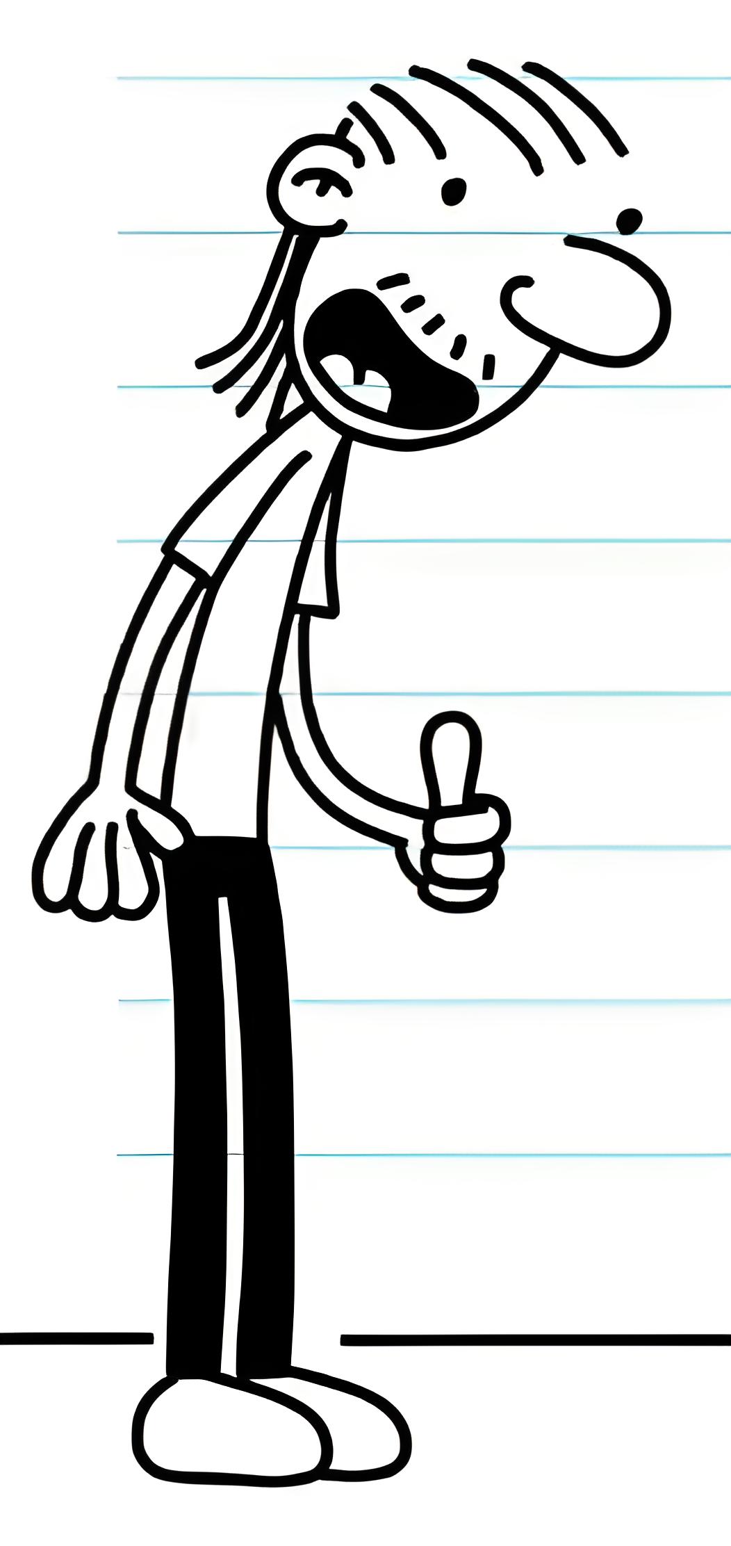 Greg Heffley - Diary Of A Wimpy Kid / Greg's Diary Poster by