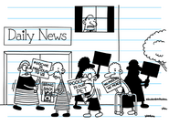 Leisure Towers' residents protesting Precious Poochie's cancellation.