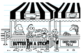 Butter on a stick