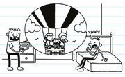 Rowley tells Greg about the hot-air balloon 1