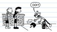 Greg wears a X-Ray Goggles as he oofs and bump into a fire hydrant