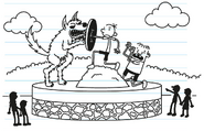 The statue in Greg's imagination
