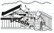 Rodrick sprays water towards the wasps