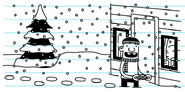 Rowley shows up outside Greg's house with cookies