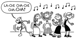 Greg and girls dancing