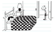 Greg sees Susan sleeping