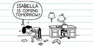 Susan preparing for Isabella to arrive in the online book