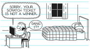 Gary Heffley playing scratch cards on the computer in Greg's room