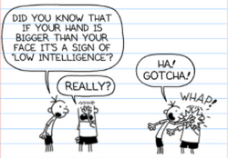 Page 35 (Greg playing a prank on Rowley)