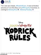 The Disney+ Twitter Post
