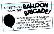 The Balloon Brigade letter.