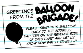 Balloon Brigade letter