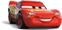 "El Rayo" McQueen en todas sus apariciones oficiales fuera de las películas.