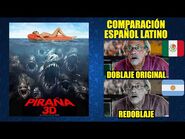 Piraña 3D -2010- Comparación del Doblaje Latino Original y Redoblaje - Español Latino