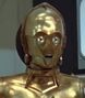 C-3PO en La filmación de la Guerra de las Galaxias.