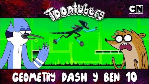 EL MEJOR ENTRENAMIENTO PARA EL GEOMETRY DASH ES BEN 10 ToonTubers Cartoon Network