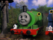 Percy en el doblaje de TV de Thomas y el ferrocarril mágico.