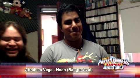 Super Megaforce Doblaje Batalla Legendaria Abraham Vega Noah Ranger Azul