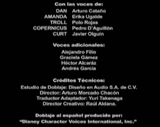 Créditos de Doblaje