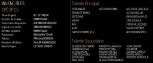 Doblaje Latino de Invencibles