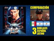 Street Fighter- La Última Batalla -1994- Comparación de 3 Doblajes Latinos - Original y Redoblajes