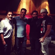 Walter Véliz, Luis Carreño, Víctor Rodríguez y Jesús Hernández.