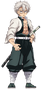 Sanemi Shinazugawa en la franquicia de Demon Slayer: Kimetsu no Yaiba.