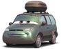 Van en Cars: Una aventura sobre ruedas y Cars 2: Una nueva aventura sobre ruedas.