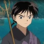 Miroku en Inuyasha la película: Sentimientos que perduran a través del tiempo y en Inuyasha la película 4: Fuego en la isla mística
