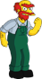 Jardinero Willie en Los Simpson (temps. 3-15 y desde la 32).