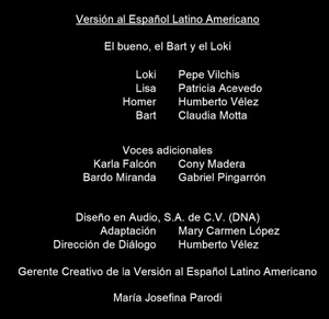 Creditos doblaje El bueno el Bart y el Loki