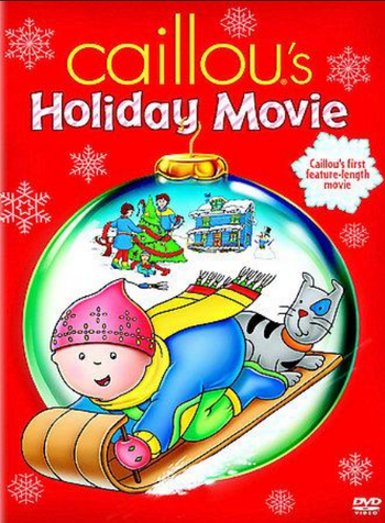 Caillou's holiday movie dvd front